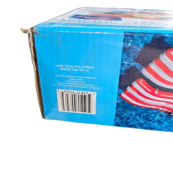 Swimline Set of 2 American Flag 72.5"  Connector Floats Mats Patriotic Ergo Wave - Picture 7 of 7